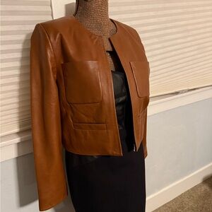 Brown Leather Women's Jacket